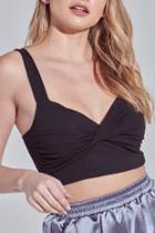  Twist Front Cropped Top