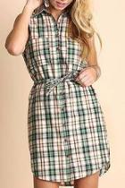  Anytime Plaid Dress