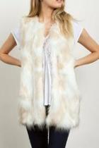  Cream Faux Fur