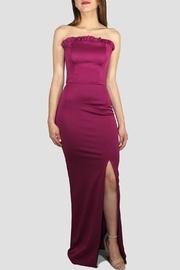 Ruffle Neckline Dress