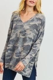  Camo Vee Neck Tee