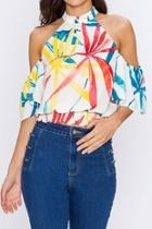  Tropical Halter Top