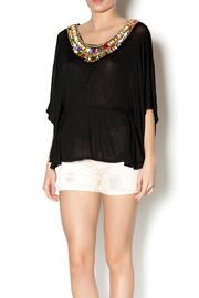  Beaded Neckline Top