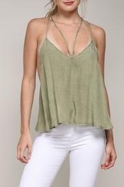  Olive Halter Top