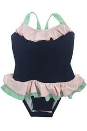  Navy Ruffle Swimsuit