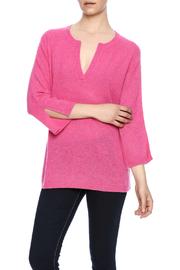  Cashmere Split Neck Sweater