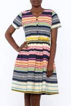  Nordic Stripe Dress