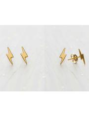  Tiny Lightning Bolt Studs