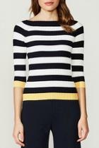  Striped Ribbed Sweater