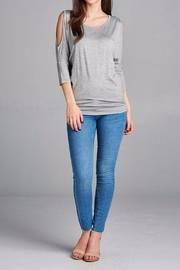  Simple Cold Shoulder Top