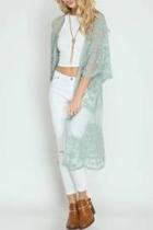  Sage Lace Duster