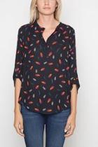  Leaf Print Top