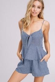  Gingham Mini Romper