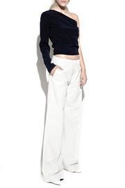  One Sleeve Silk Top