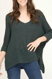  Hi Low Sweater With Rolled Cuffs