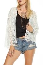 Lace Bell Sleeve Jacket