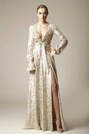  Long-sleeve Devore Gown