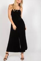  Strappy Velvet Jumpsuit
