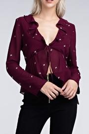  Burgundy Star Top