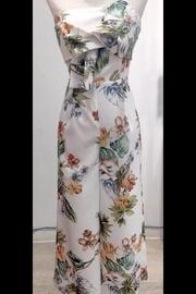  Floral-twist Culottes Jumpsuit