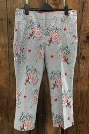  Stripe/floral Capri Pant