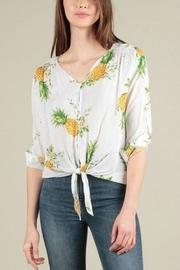  Pineapple Tie-front Top
