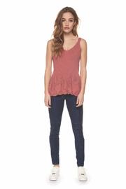  Ribbed Tank W Flare Hem