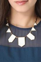  White Pyramid Necklace