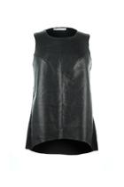  High Low Leather Tank