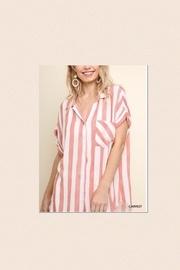  Striped Button-up Top