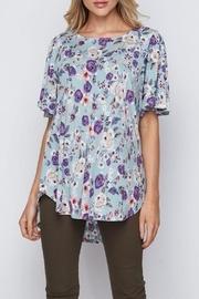  Violet Floral Top