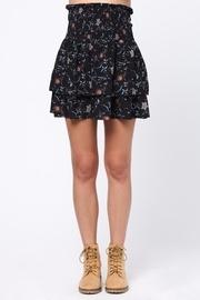  Smocked Waist Mini Skirt