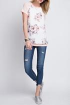  Blush Floral Tee