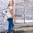  White Splatter Mini Backpack