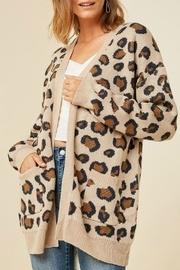  Leopard Knit Cardigan