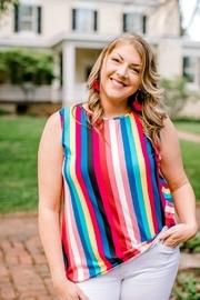 Rainbow Sleeveless Top