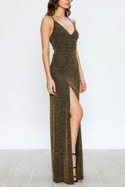 Shimmering Slit Dress