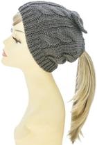  Bow Accent Knit-beanie