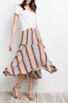  Boho Print Skirt
