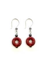 Red Ceramic Earrings