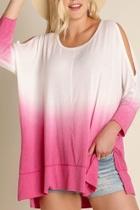  Pink Dyed Tunic Top