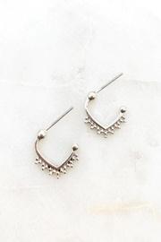  Silver Studded Hoops