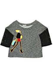  Lady Applique Top