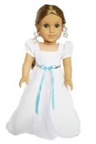  Doll White Victorian Gown