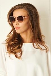  Cat Eye Tan Sunglasses