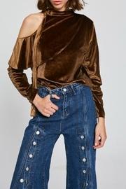  Assymetrical Velvet Top