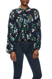  Floral Navy Blouse
