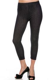  Twilled Rhinestone-embellished Capri