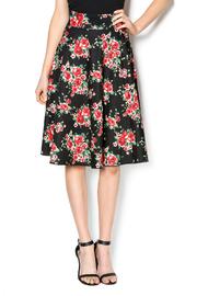  Black Floral Skirt