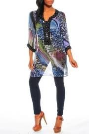  Digital Print Embellished Top